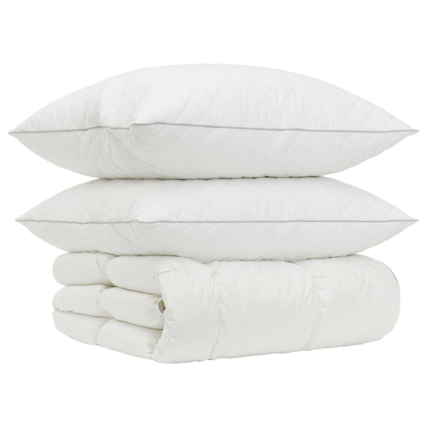 vidaXL 90% Goose Down Duvet Set FULDA 3 pcs 135 x 220 cm All Seasons 2