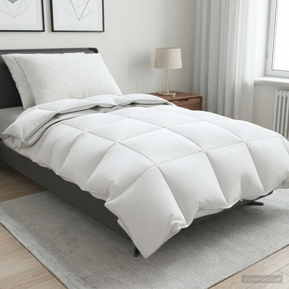 vidaXL 90% Goose Down Duvet Set FULDA 3 pcs 135 x 220 cm All Seasons 1