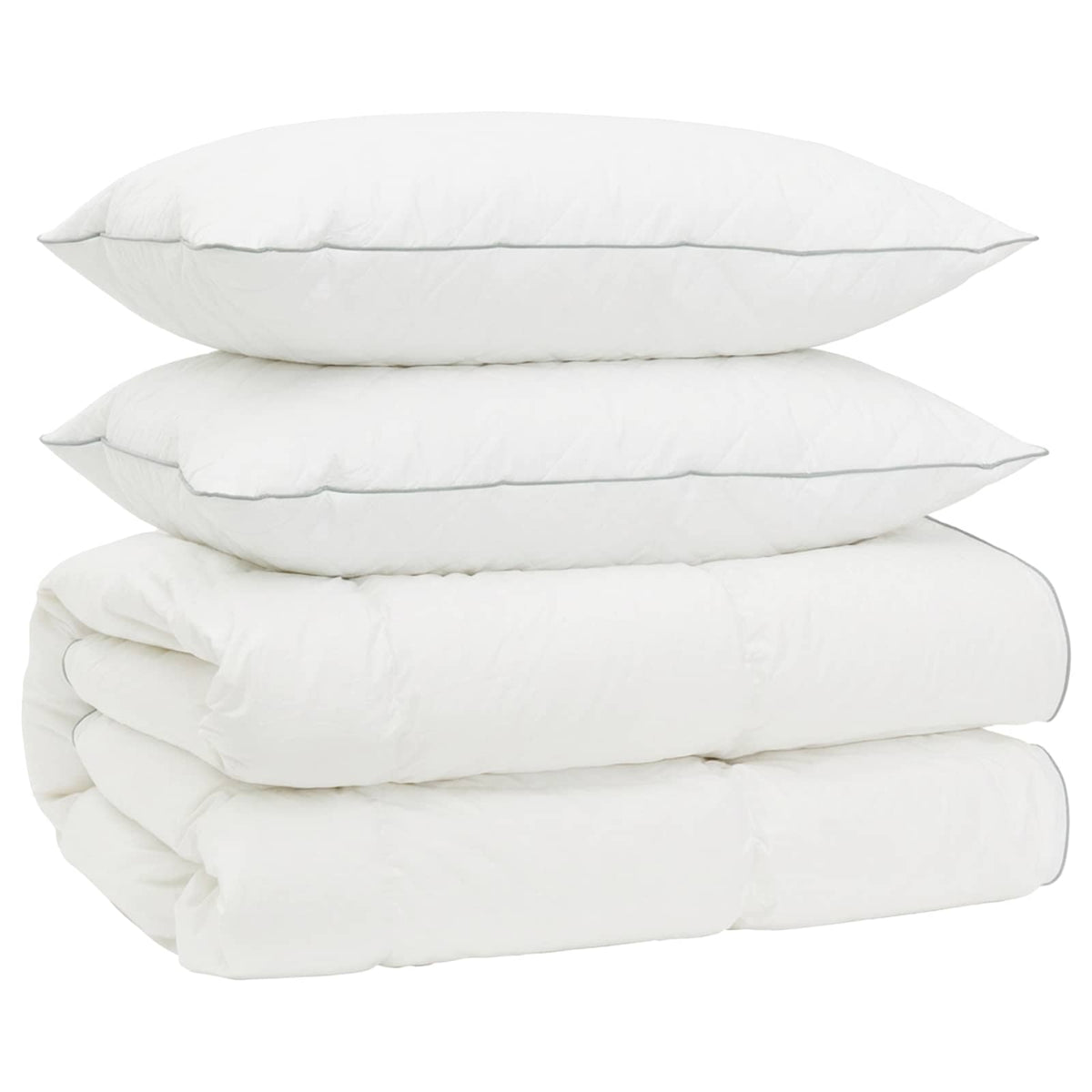 vidaXL 90% Goose Down Duvet Set FULDA 3 pcs 135 x 220 cm All Seasons 2