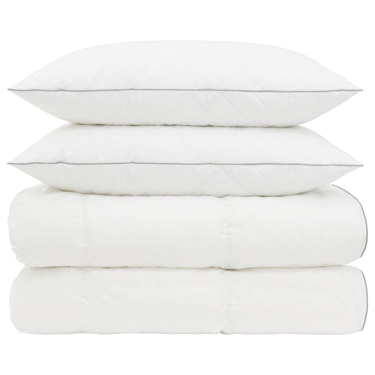 vidaXL 90% Goose Down Duvet Set FULDA 3 pcs 135 x 220 cm All Seasons 6