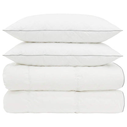 vidaXL 90% Goose Down Duvet Set FULDA 3 pcs 135 x 220 cm All Seasons 6