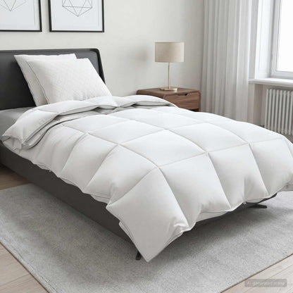 vidaXL 90% Goose Down Duvet Set FULDA 3 pcs 135 x 220 cm All Seasons 1