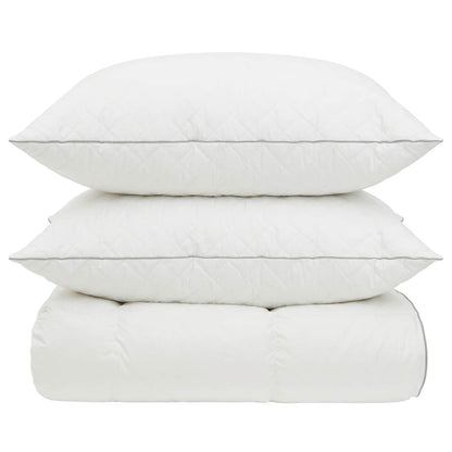 vidaXL 90% Goose Down Duvet Set FULDA 3 pcs 135 x 220 cm All Seasons 6