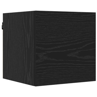 vidaXL TV Cabinet Set 8 pcs Black Oak Engineered Wood 4
