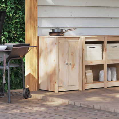 Outdoor Kitchen Cabinet MEPPEL 55 x 55 x 92 cm Natural douglas 55 cm