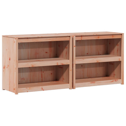 vidaXL Outdoor Kitchen Cabinet MEPPEL 2 pcs Natural Douglas 2