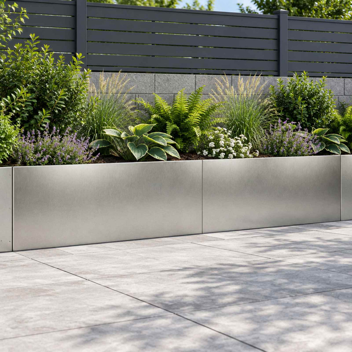 Retaining Wall 100 x 12 x 50 cm Steel 2 pcs Stainless steel
