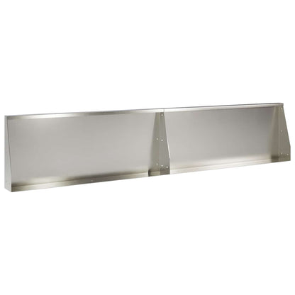 vidaXL Retaining Wall 2 pcs 100 x 12 x 40 cm Stainless Steel Silver 2