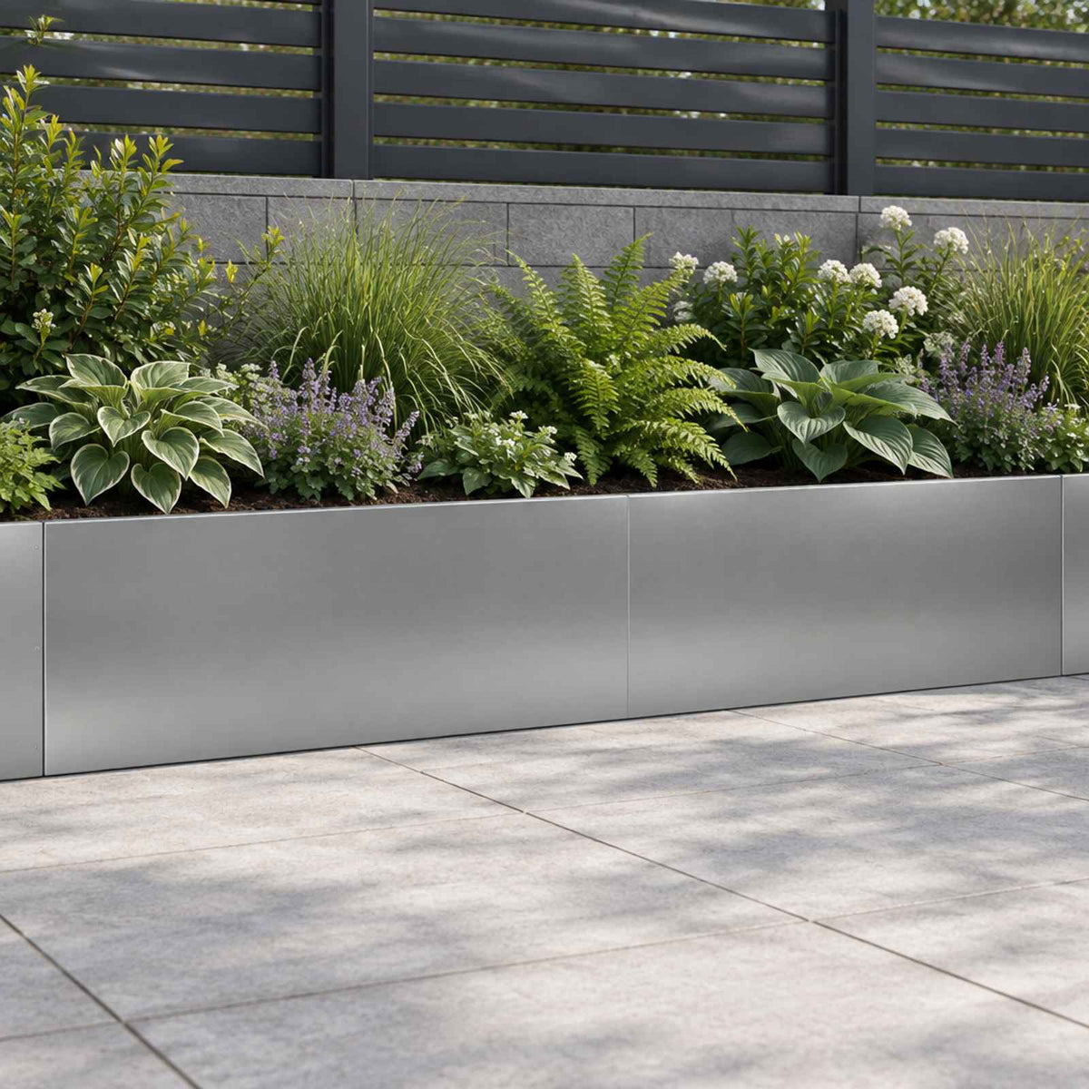 Retaining Wall 100 x 12 x 40 cm Steel 2 pcs Galvanised steel