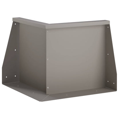 Retaining Wall Steel 50 x 50 x 30 cm 1 x 270° Corner Weathering steel