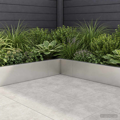 Retaining Wall Steel 50 x 50 x 40 cm 1 x 270° Corner Stainless steel