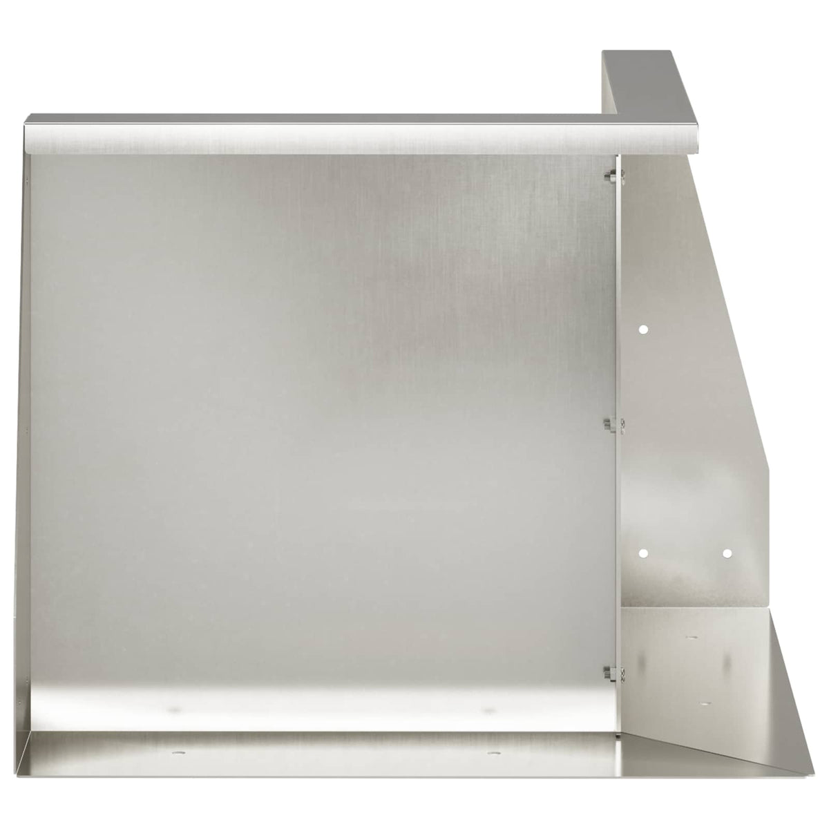 Retaining Wall 2 pcs Steel 50 x 50 x 50 cm 2 x 270° Corner Stainless steel