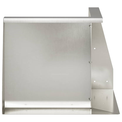 Retaining Wall 2 pcs Steel 50 x 50 x 50 cm 2 x 270° Corner Stainless steel