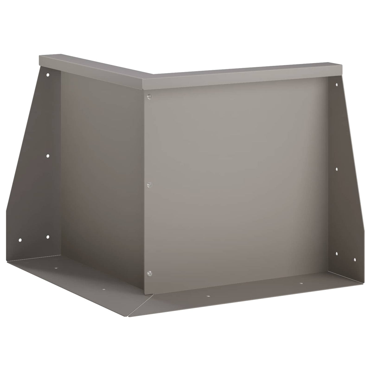 Retaining Wall Steel 50 x 50 x 50 cm 1 x 270° Corner Weathering steel