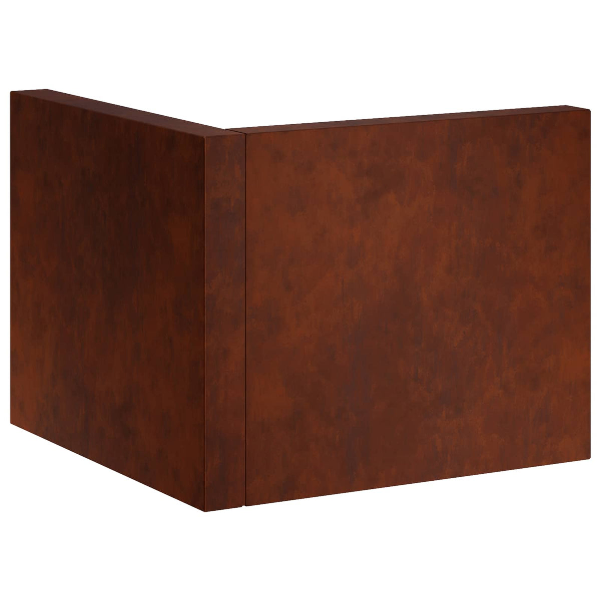 Retaining Wall Steel 50 x 50 x 40 cm 1 x 90°corner Weathering steel
