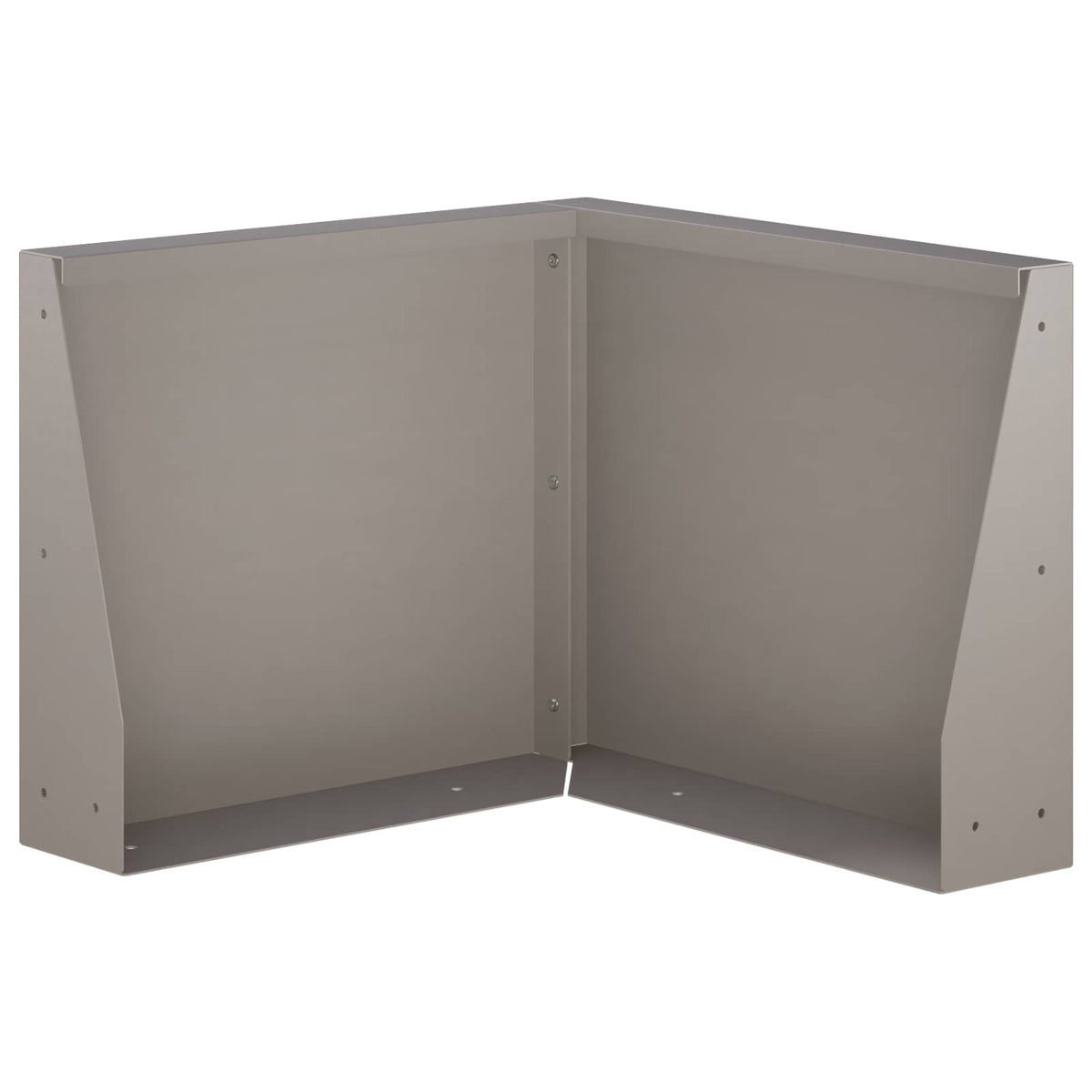 Retaining Wall 2 pcs Steel 50 x 50 x 40 cm 2 x 90°corner Weathering steel