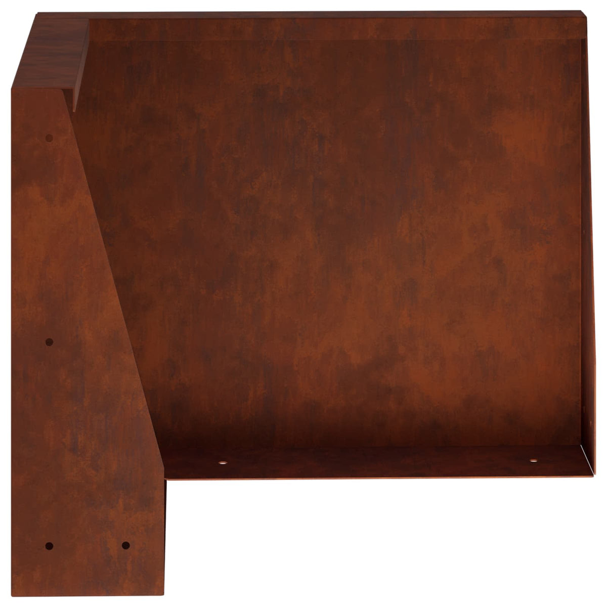 Retaining Wall 2 pcs Steel 50 x 50 x 40 cm 2 x 90°corner Weathering steel