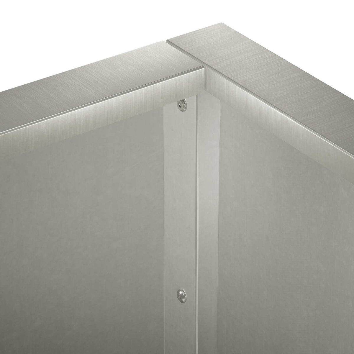 Retaining Wall 2 pcs Steel 50 x 50 x 50 cm 2 x 90°corner Stainless steel