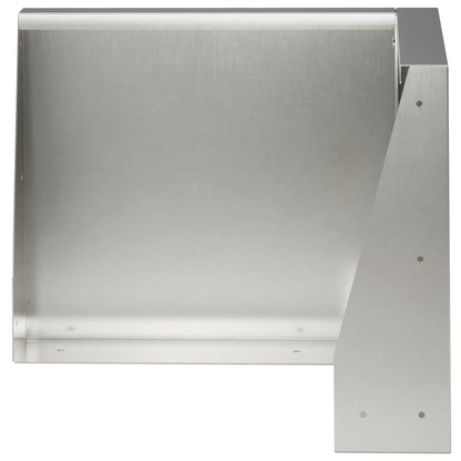 Retaining Wall 2 pcs Steel 50 x 50 x 50 cm 2 x 90°corner Stainless steel