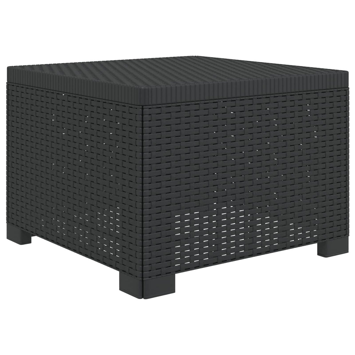 vidaXL 4-Seater Garden Sofa Rattan Look PP Anthracite 5