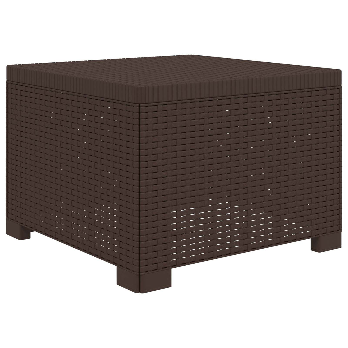 vidaXL 4-Seater Garden Sofa Rattan Look PP Brown 5