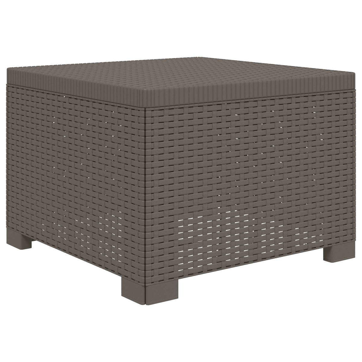 vidaXL 4-Seater Garden Sofa Rattan Look PP Light Grey 5