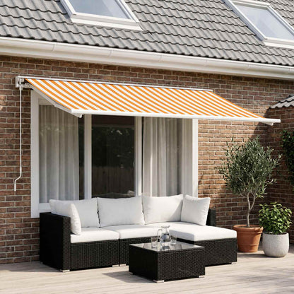 Awning Replacement Fabric Yellow white