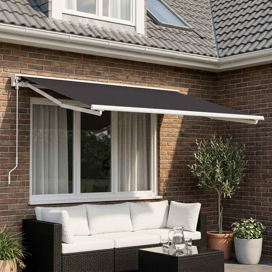 Awning Replacement Fabric 350 x 200 cm Polyester Anthracite