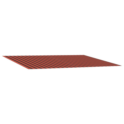 Awning Replacement Fabric 350 x 250 cm Polyester Orange and brown