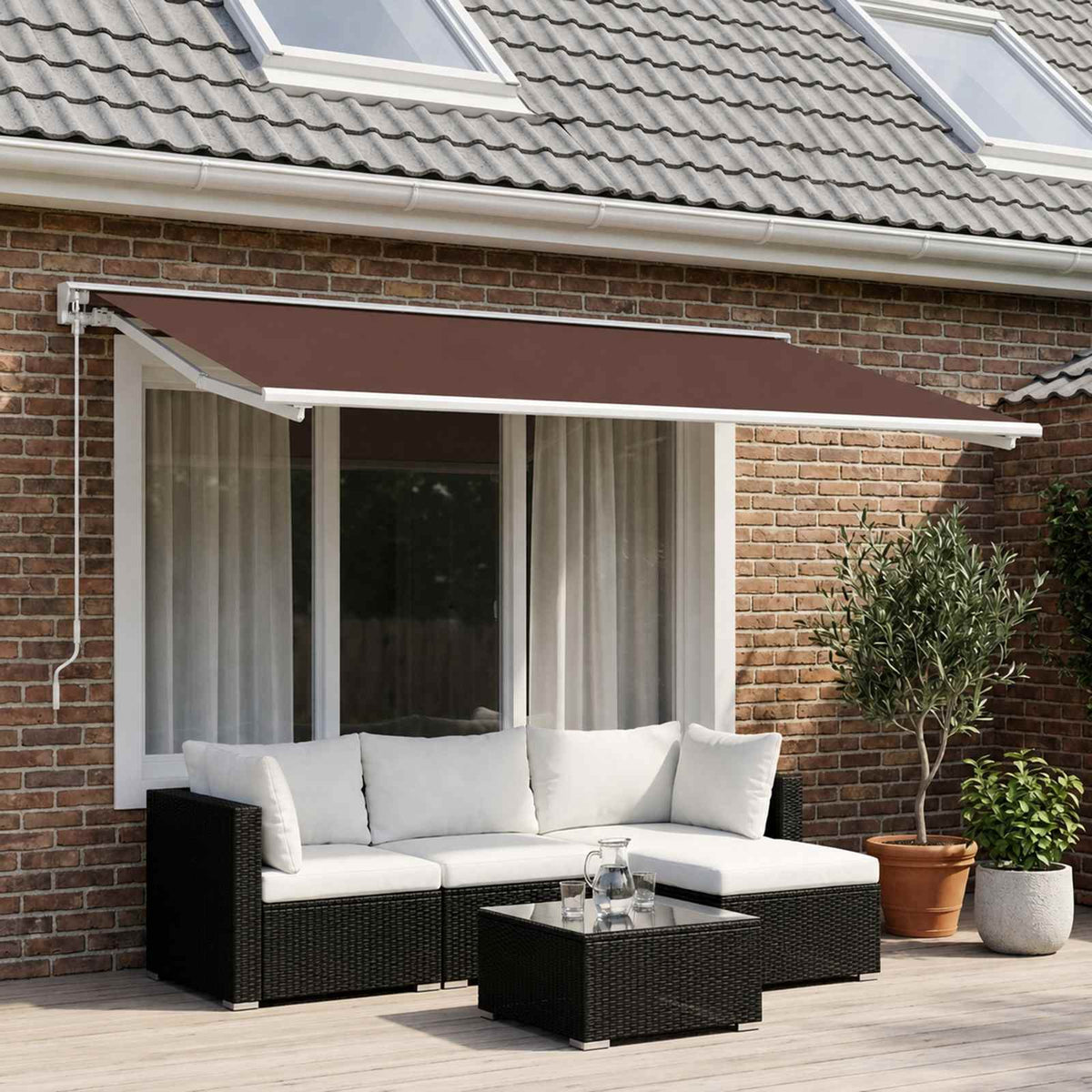 Awning Replacement Fabric Brown