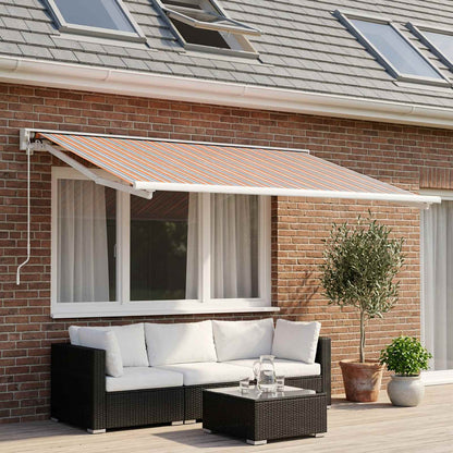 Awning Replacement Fabric 350 x 250 cm Polyester Blue and orange