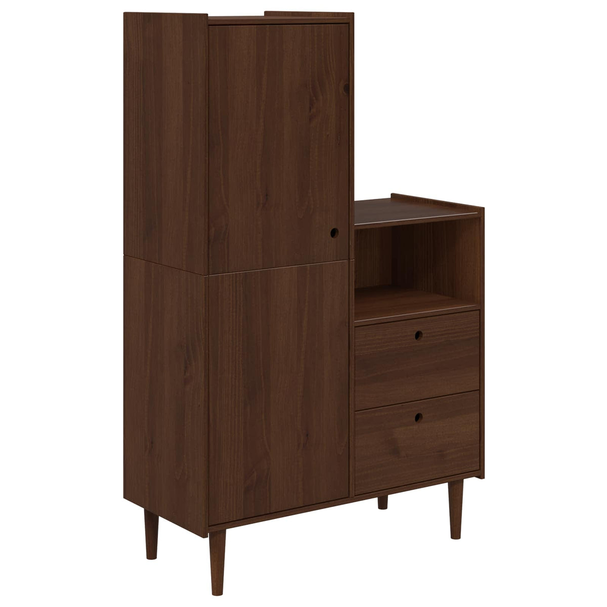 vidaXL Cupboard BILBAO Caramel 100 x 45 x 160 cm 2