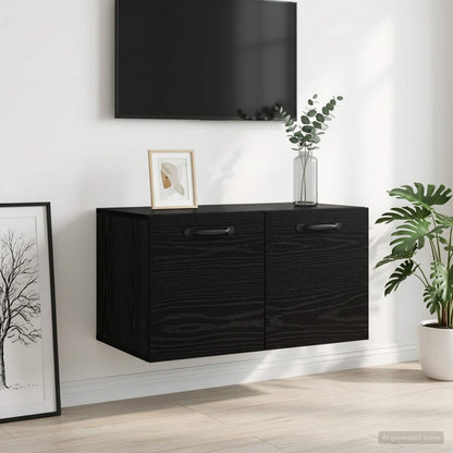 Wall Cabinet 60x36,5x35 cm Engineered Wood Black oak