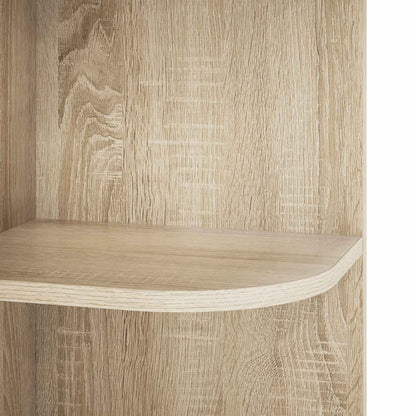 Corner Shelf 4-Tier 31.5 x 31 x 130 cm Engineered Wood Sonoma oak