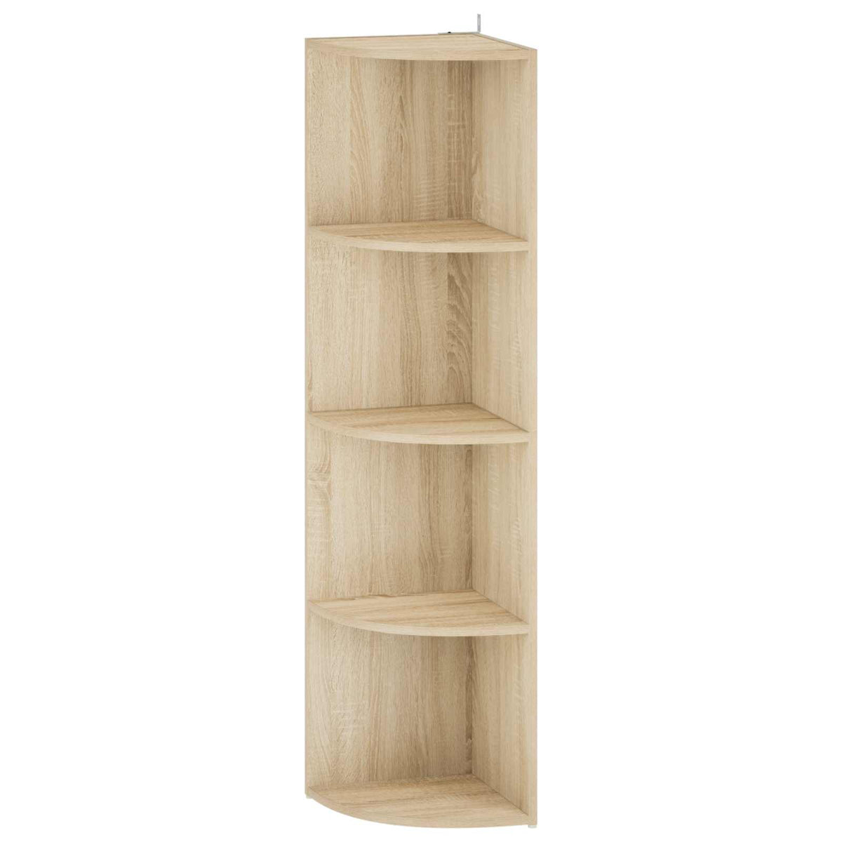 Corner Shelf 4-Tier 31.5 x 31 x 130 cm Engineered Wood Sonoma oak