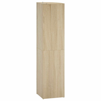 Corner Shelf 4-Tier 31.5 x 31 x 130 cm Engineered Wood Sonoma oak