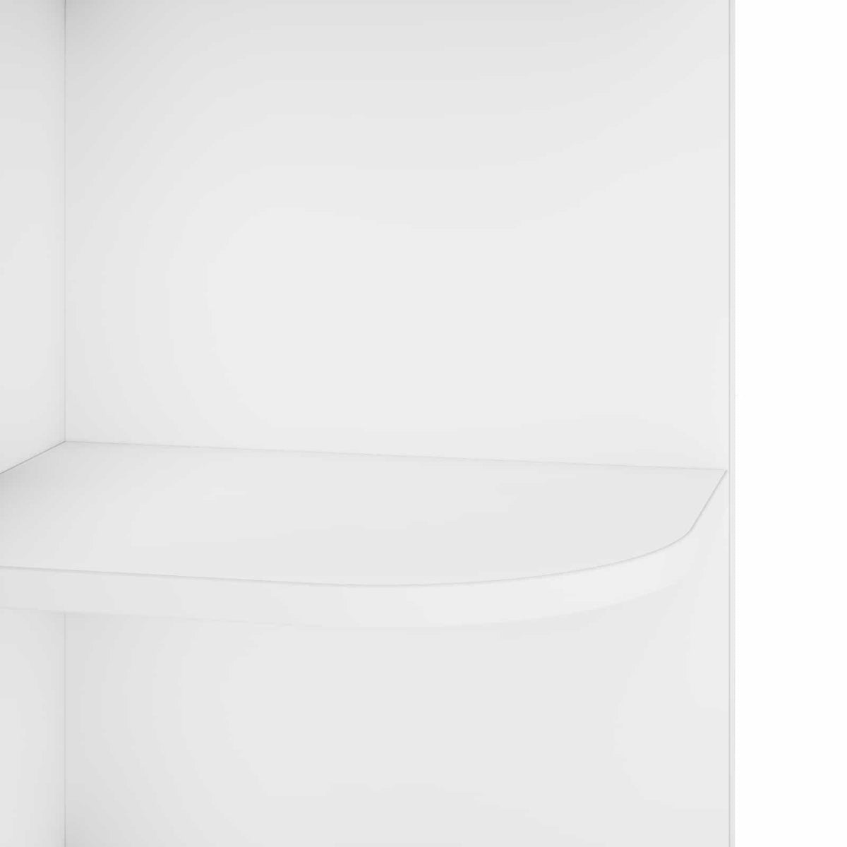 Corner Shelf 5-Tier 41.5 x 41.5 x 178 cm Engineered Wood White