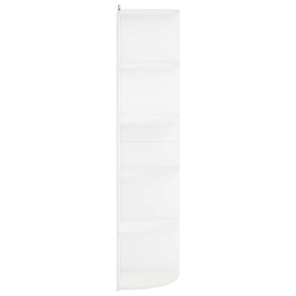 Corner Shelf 5-Tier 41.5 x 41.5 x 178 cm Engineered Wood White