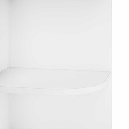 Corner Shelf 4-Tier 41.5 x 41.5 x 143 cm Engineered Wood White