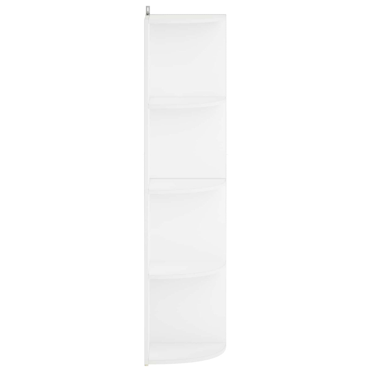 Corner Shelf 4-Tier 41.5 x 41.5 x 143 cm Engineered Wood White