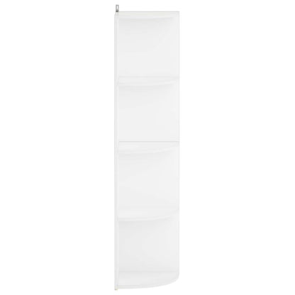 Corner Shelf 4-Tier 41.5 x 41.5 x 143 cm Engineered Wood White