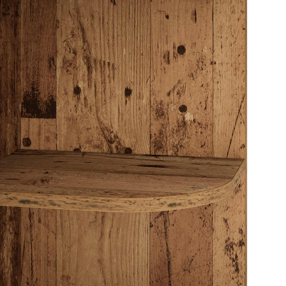 Corner Shelf 2-Tier 41.5 x 41.5 x 72 cm Engineered Wood Old wood