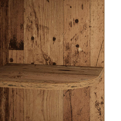 Corner Shelf 2-Tier 41.5 x 41.5 x 72 cm Engineered Wood Old wood