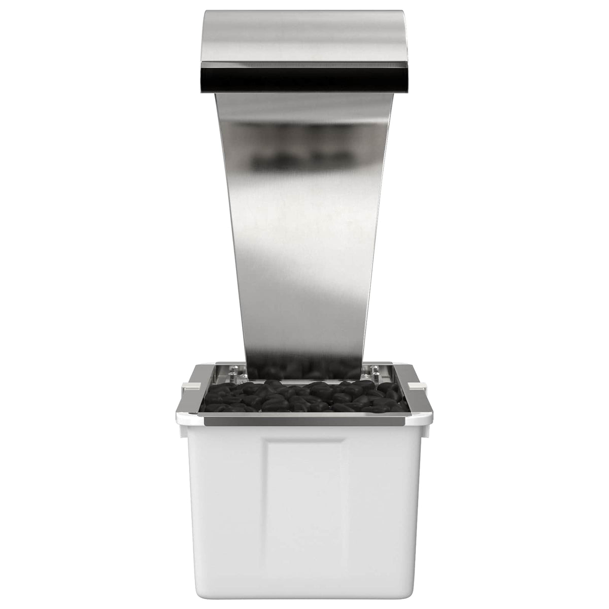 vidaXL Garden Waterfall Stainless Steel 304 54.5 x 34 x 83 cm Silver 4