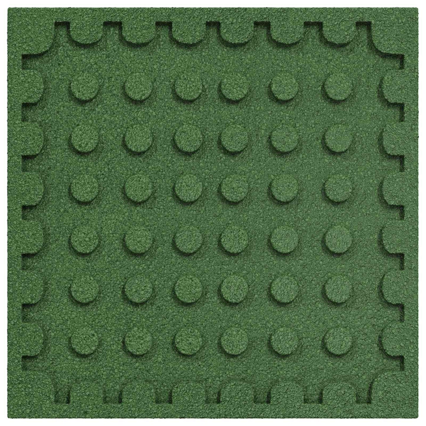 vidaXL Fall Protection Tiles 18 pcs Green 50 x 50 cm Rubber 3