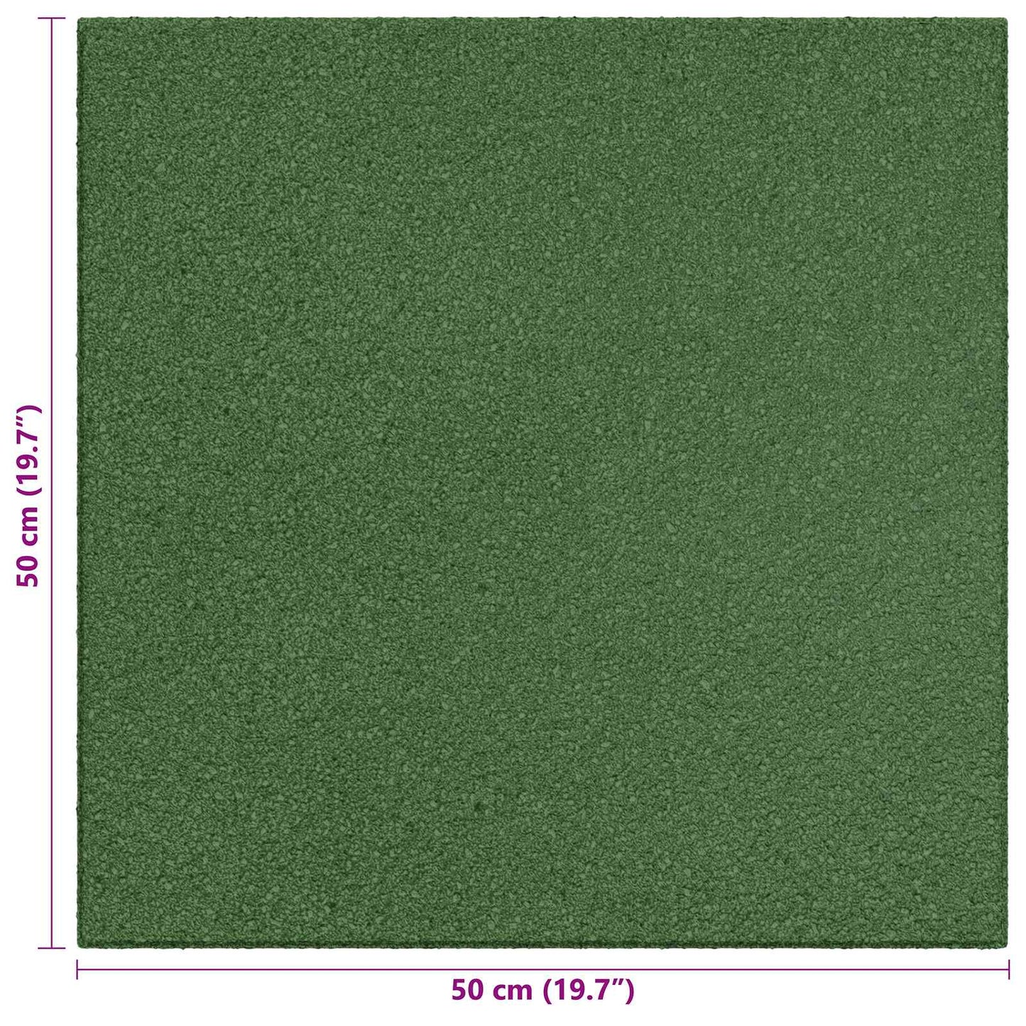vidaXL Fall Protection Tiles 18 pcs Green 50 x 50 cm Rubber 6