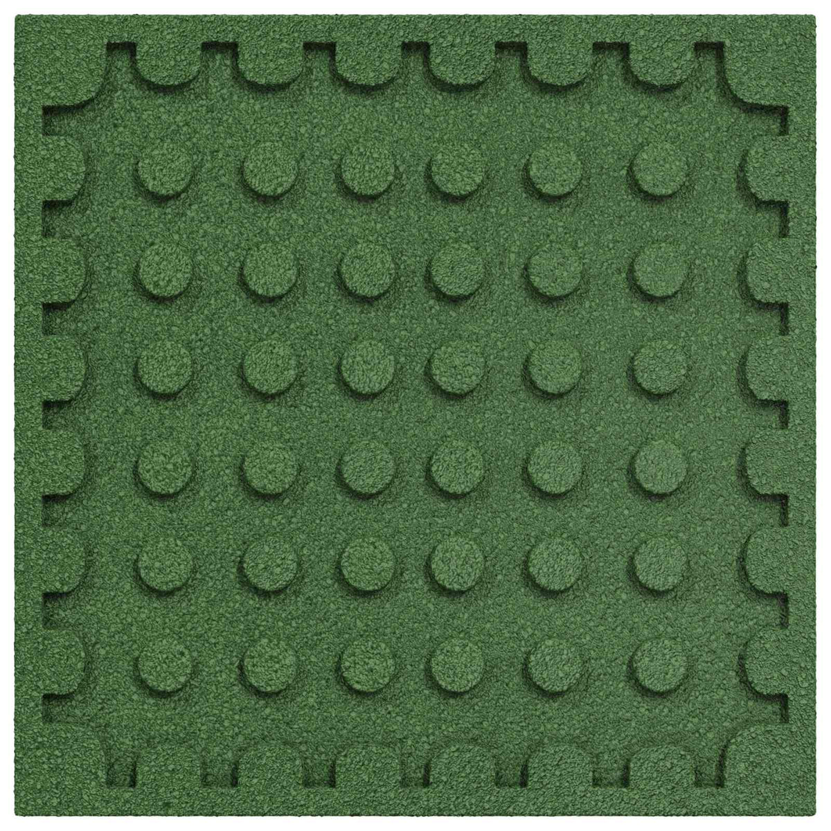 vidaXL Fall Protection Tiles 24 pcs Green 50 x 50 cm Rubber 3
