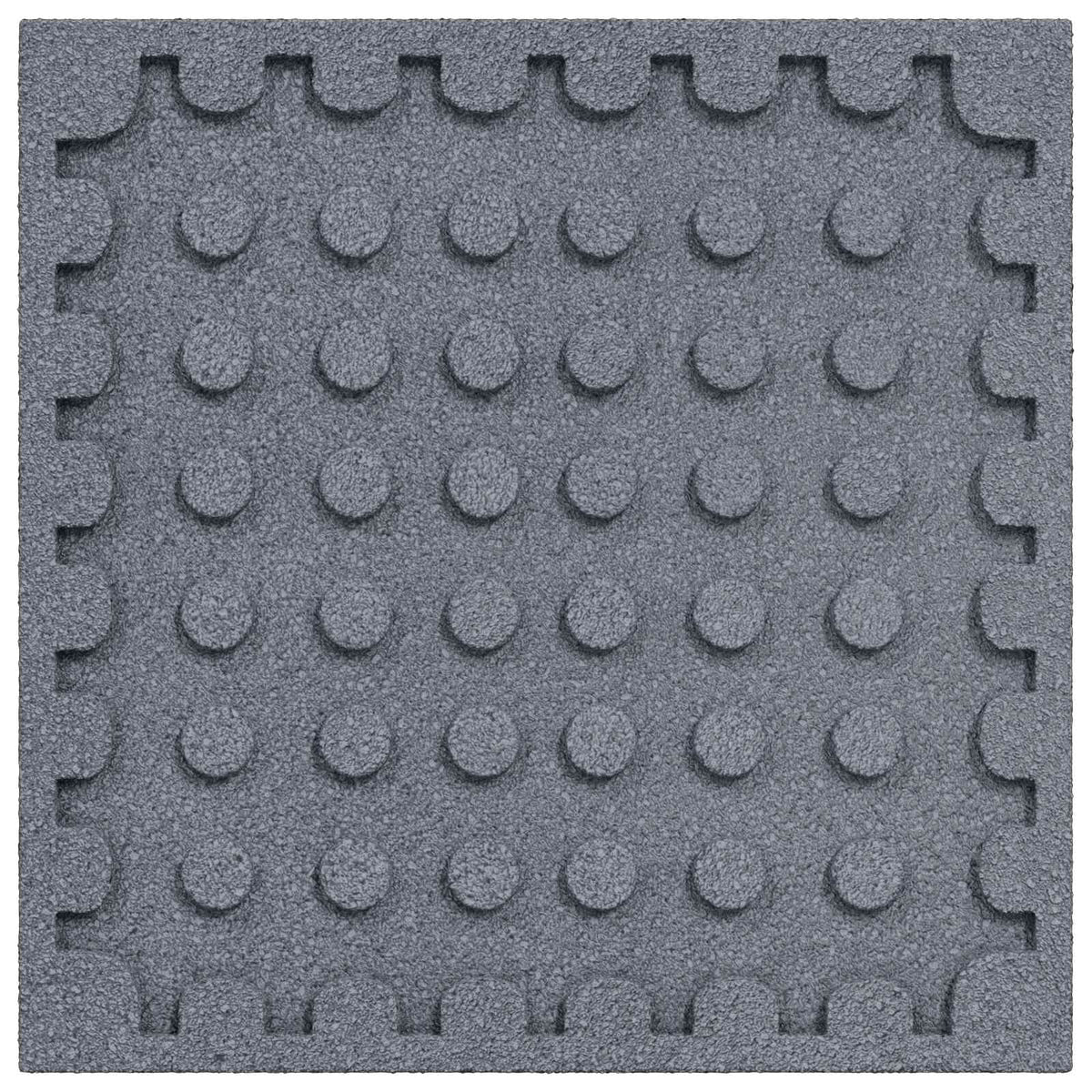 vidaXL Fall Protection Tiles 24 pcs Grey 50 x 50 cm Rubber 3