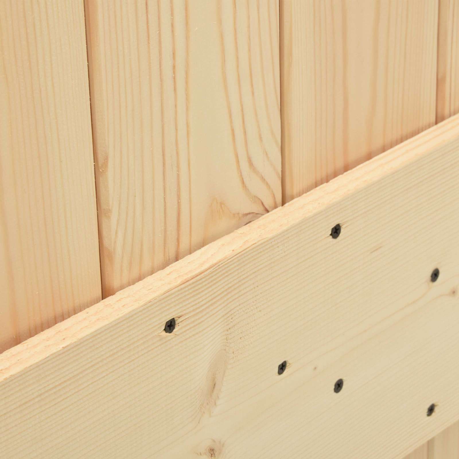 vidaXL Sliding Door 95 x 210 cm Solid Pine Wood (Untreated) 6