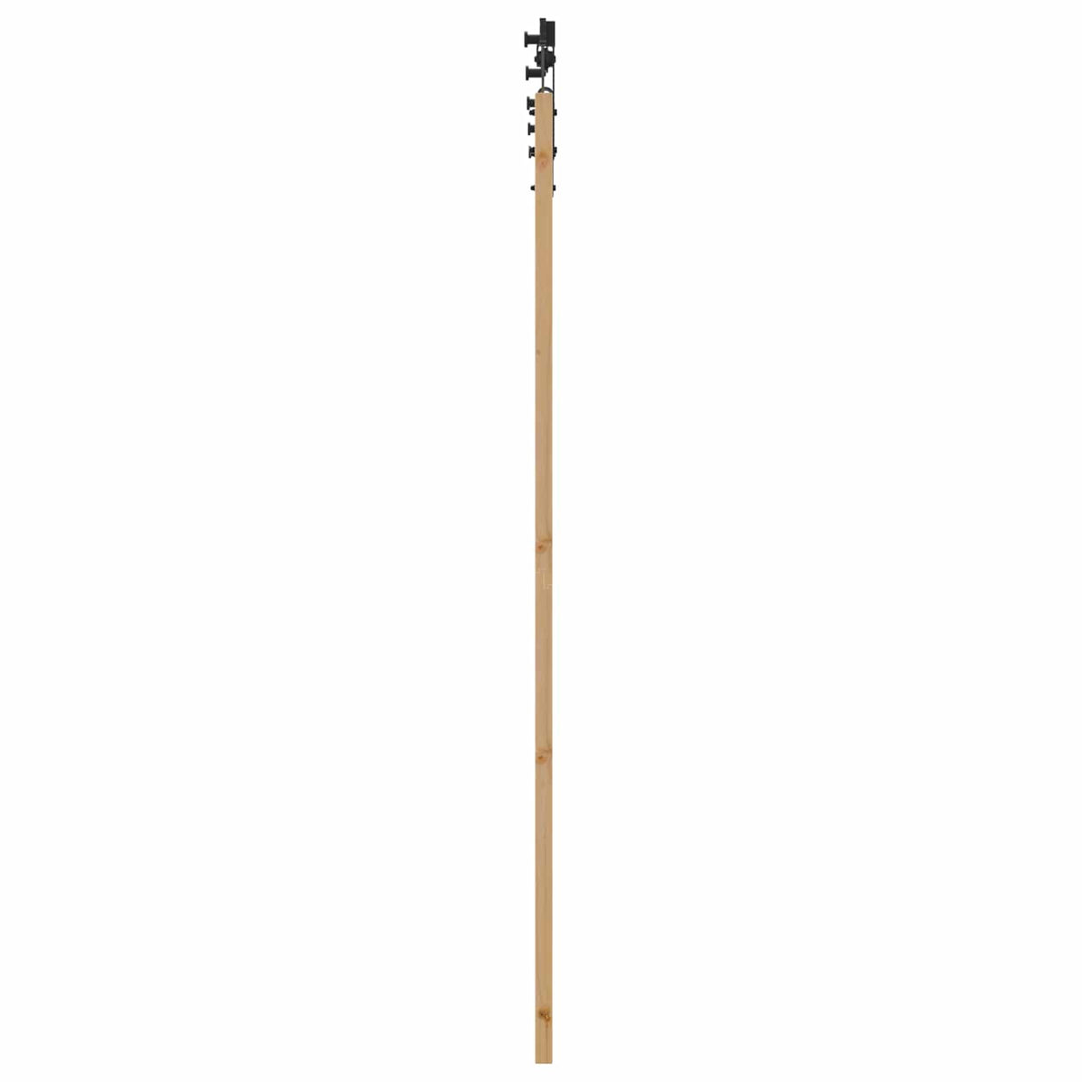 Sliding Door Solid Pine Wood 200 cm Natural and black 73.5 cm 211 cm